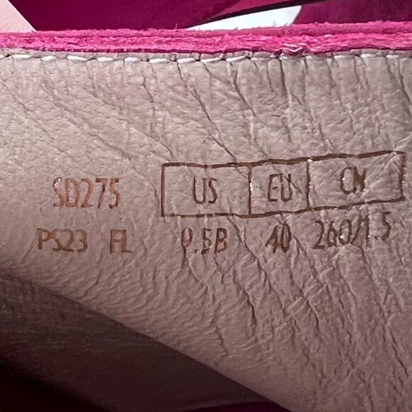 Stuwart Weitzman Skyhigh 145 Platform Slide Suede Azalea SD275 Women's US 9.5 B - Picture 10 of 11